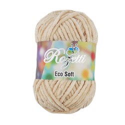 Rozetti - ROZETTİ ECO CHENİLLE ÖRGÜ İPİ 100 GR.120 MT. KOYU KREM