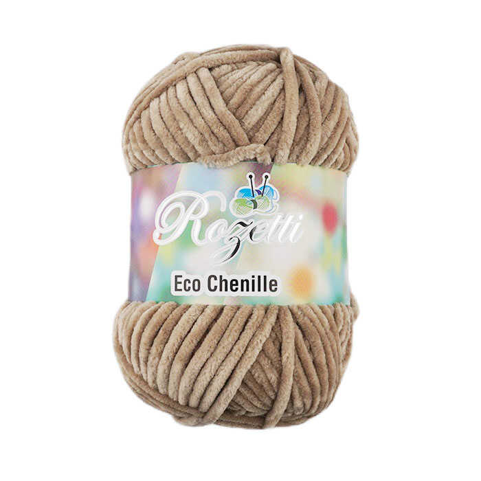 Rozetti Eco Chenille Örgü İpi 100 Gr.120 Mt. Latte