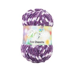 Rozetti - ROZETTİ ECO CHENİLLE ÖRGÜ İPİ 100 GR.120 MT. MENEKŞE EBRULİ