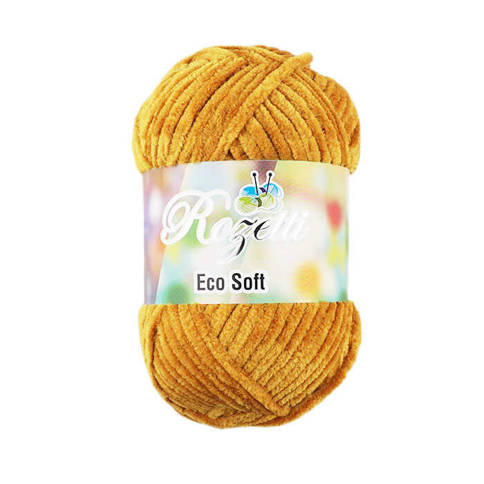 Rozetti Eco Chenille Örgü İpi 100 Gr.120 Mt. Oksit Sarı