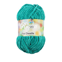 Rozetti - ROZETTİ ECO CHENİLLE ÖRGÜ İPİ 100 GR.120 MT. YEŞİL