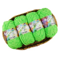 Rozetti - ROZETTİ ECO CHENİLLE ÖRGÜ İPİ 500 GR.FISTIK YEŞİL