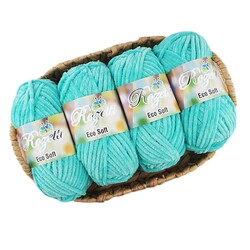 Rozetti - ROZETTİ ECO CHENİLLE ÖRGÜ İPİ 500 GR.MİNT YEŞİL