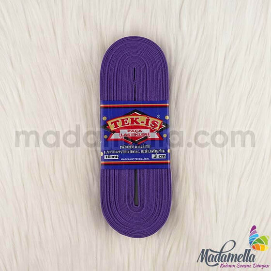 TEKİŞ COLORED LOT RUBBER 10 MT. 3 CM. (PURPLE)