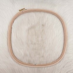 ŞİRİN - SQUARE WOOD EMBROIDERY HOLDER WITH SCREW 9 MM.30 X 30 CM.