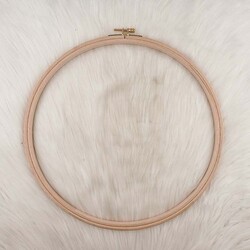 ŞİRİN - SIRIN SCREW WOOD EMBROIDERY HOOP 13 MM.NO:11 DIAMETER:31.5 CM