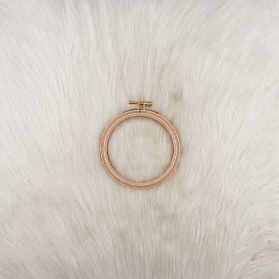 SIRIN SCREW WOOD EMBROIDERY HOOP 8 MM.NO:0S 202 DIA:7,5 CM