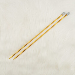 Noname - SKC ALÜMİNYUM RENKLİ ÖRGÜ ŞİŞİ 35 CM.B003