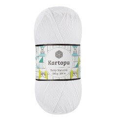 KARTOPU BABY NATURAL KNITTING YARN - Thumbnail