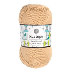 KARTOPU BABY NATURAL KNITTING YARN - Thumbnail