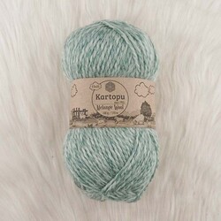 KARTOPU MELANGE WOOL HAND KNITTING YARN 100 GR.170 M. - Thumbnail