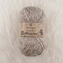 KARTOPU MELANGE WOOL HAND KNITTING YARN 100 GR.170 M. - Thumbnail