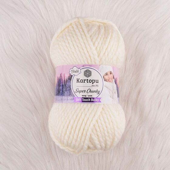 KARTOPU SUPER CHUNKY HAND KNITTING YARN 100 GR.90 MT.