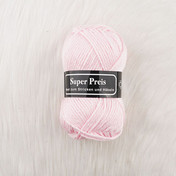 SÜPER PREİS ÖRGÜ İPİ 100 GR. BEBE PEMBE