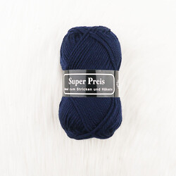 Noname - SÜPER PREİS ÖRGÜ İPİ 100 GR. LACİVERT Noname - SÜPER PREİS ÖRGÜ İPİ 100 GR. LACİVERT