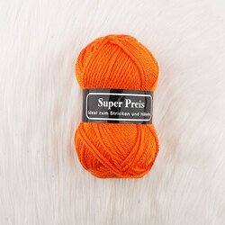 Noname - SÜPER PREİS ÖRGÜ İPİ 100 GR. TURUNCU