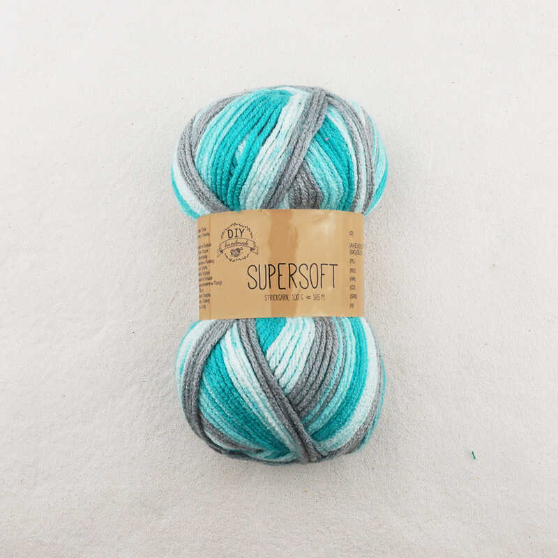 Supersoft Mint Ebruli Akrilik Örgü İpi 100 Gr
