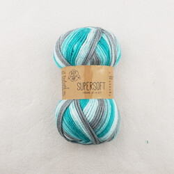 Noname - SUPERSOFT MİNT EBRULİ AKRİLİK ÖRGÜ İPİ 100 GR