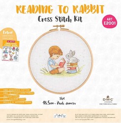 Tuva - TUVA AHŞAP KASNAKLI KANAVİÇE KİTİ 18.5 CM E2001