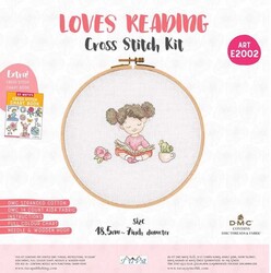 Tuva - TUVA AHŞAP KASNAKLI KANAVİÇE KİTİ 18.5 CM E2002