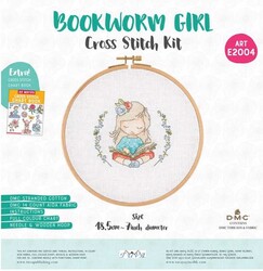 Tuva - TUVA AHŞAP KASNAKLI KANAVİÇE KİTİ 18.5 CM E2004