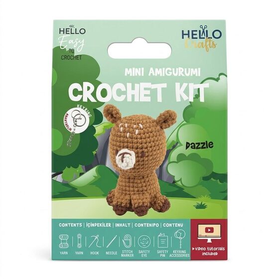 TUVA HELLO CRAFTS TIĞ İŞİ MİNİ AMİGURUMİ KİTİ