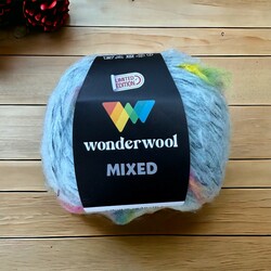 WONDERWOOL MİXED 50 GR. TİFTİK ÖRGÜ İPİ EBRULİ MİNT - Thumbnail