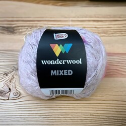 WONDERWOOL MİXED 50 GR. TİFTİK ÖRGÜ İPİ EBRULİ PEMBE - Thumbnail