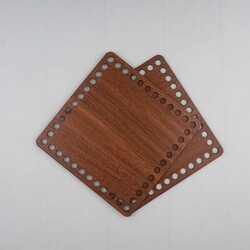 WOODEN BASE 20 X 20 CM. SQUARE - Thumbnail