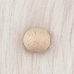 WOODEN BEAD ROUND PRINTED 18mm - Thumbnail