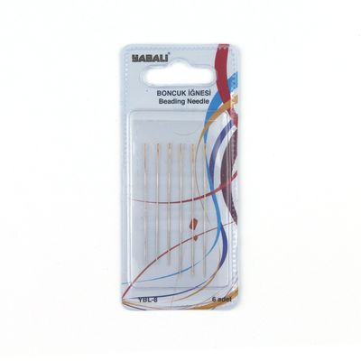 YABALI YBL-08 BEAD NEEDLE 6 PIECES PK.