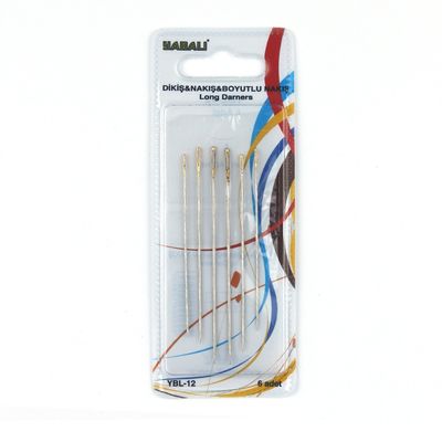 YABALI YBL-12 SEWING & EMBROIDERY & EMBROIDERY NEEDLE 6 PIECE PK.