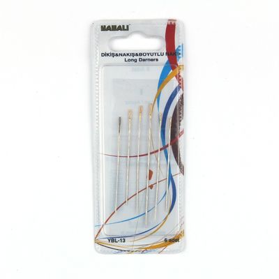 YABALI YBL-13 SEWING & EMBROIDERY & EMBROIDERY NEEDLE 6 PIECE PK.