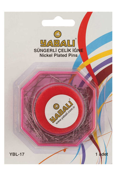 YABALI YBL-17 SÜNGERLİ ÇELİK TOPLU İĞNE