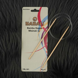 Yabalı - YABALI YBL-341 BAMBU GAGALI MİSİNALI ŞİŞ 60CM.