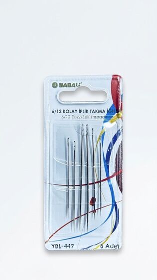 YABALI YBL-449 KOLAY İPLİK TAKMA İĞNESİ 6'LI PK.