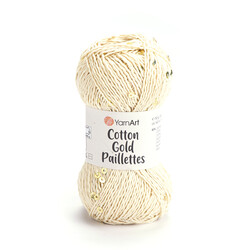 YarnArt COTTON GOLD PAİLETTES 50 GR. 140 MT - Thumbnail