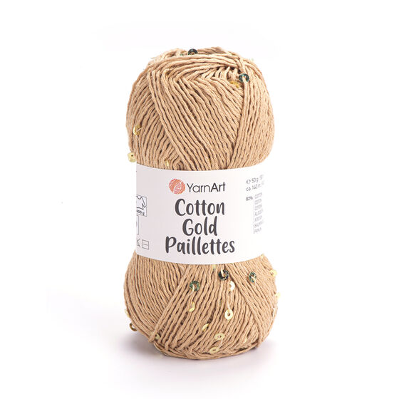 YarnArt COTTON GOLD PAİLETTES 50 GR. 140 MT