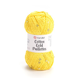 YarnArt COTTON GOLD PAİLETTES 50 GR. 140 MT - Thumbnail
