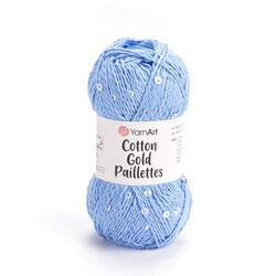 YarnArt COTTON GOLD PAİLETTES 50 GR. 140 MT - Thumbnail