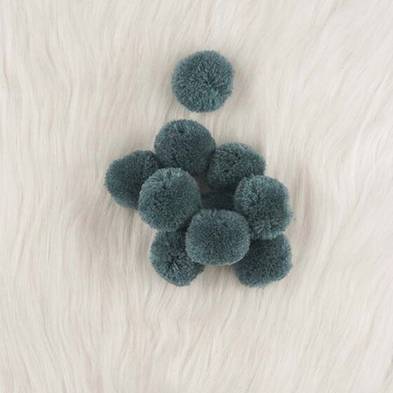 WOOL POMPOM 3 CM(PACK OF 10)