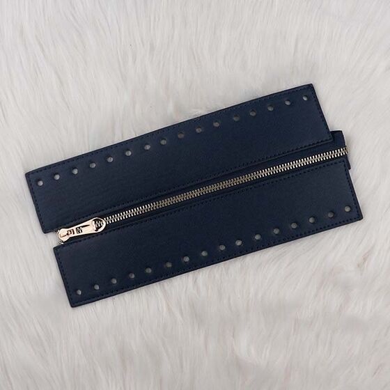 ZIPPER LEATHER BAG CLOSURE