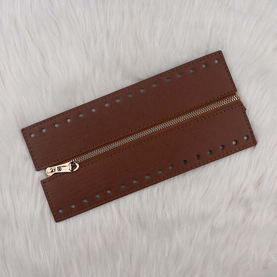 ZIPPER LEATHER BAG CLOSURE